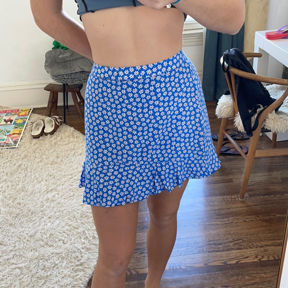 madewell floral skirt